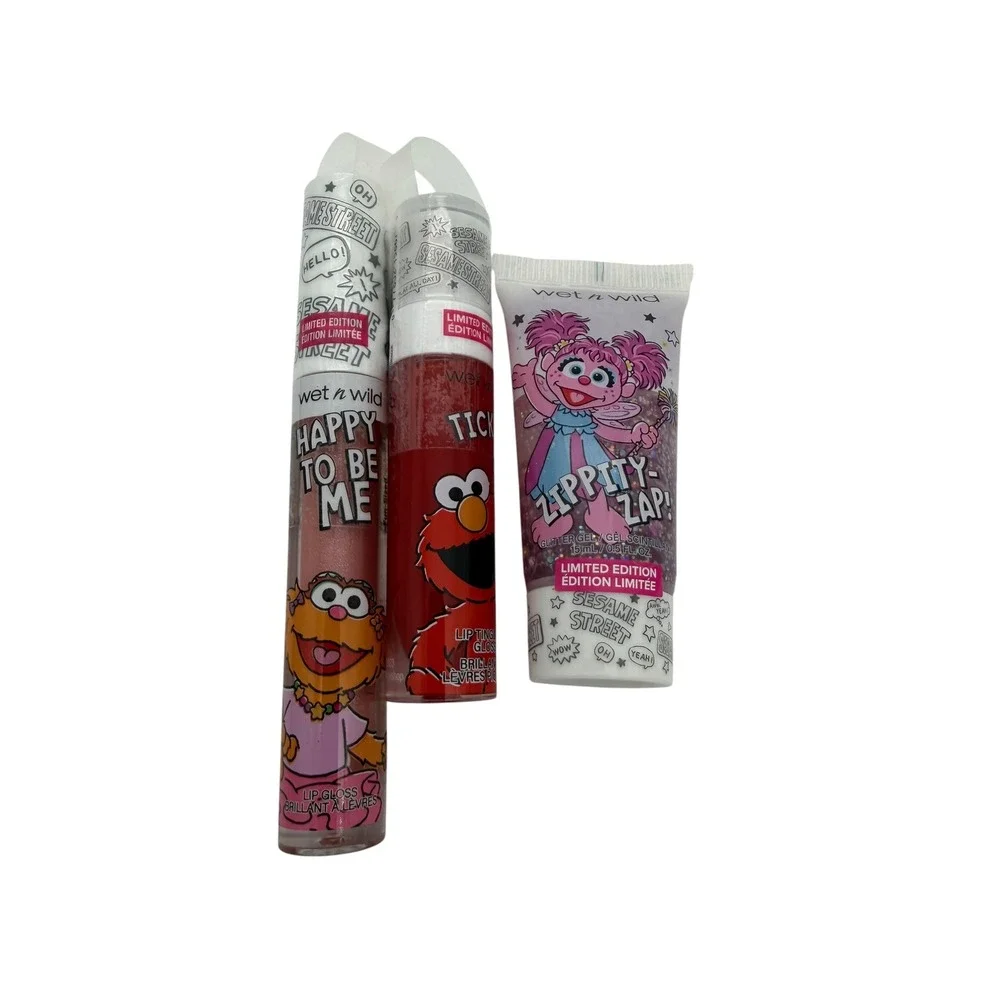 Wet n Wild Sesame Street Limited Edition Makeup Set Palette Brushes Mirror 9pc